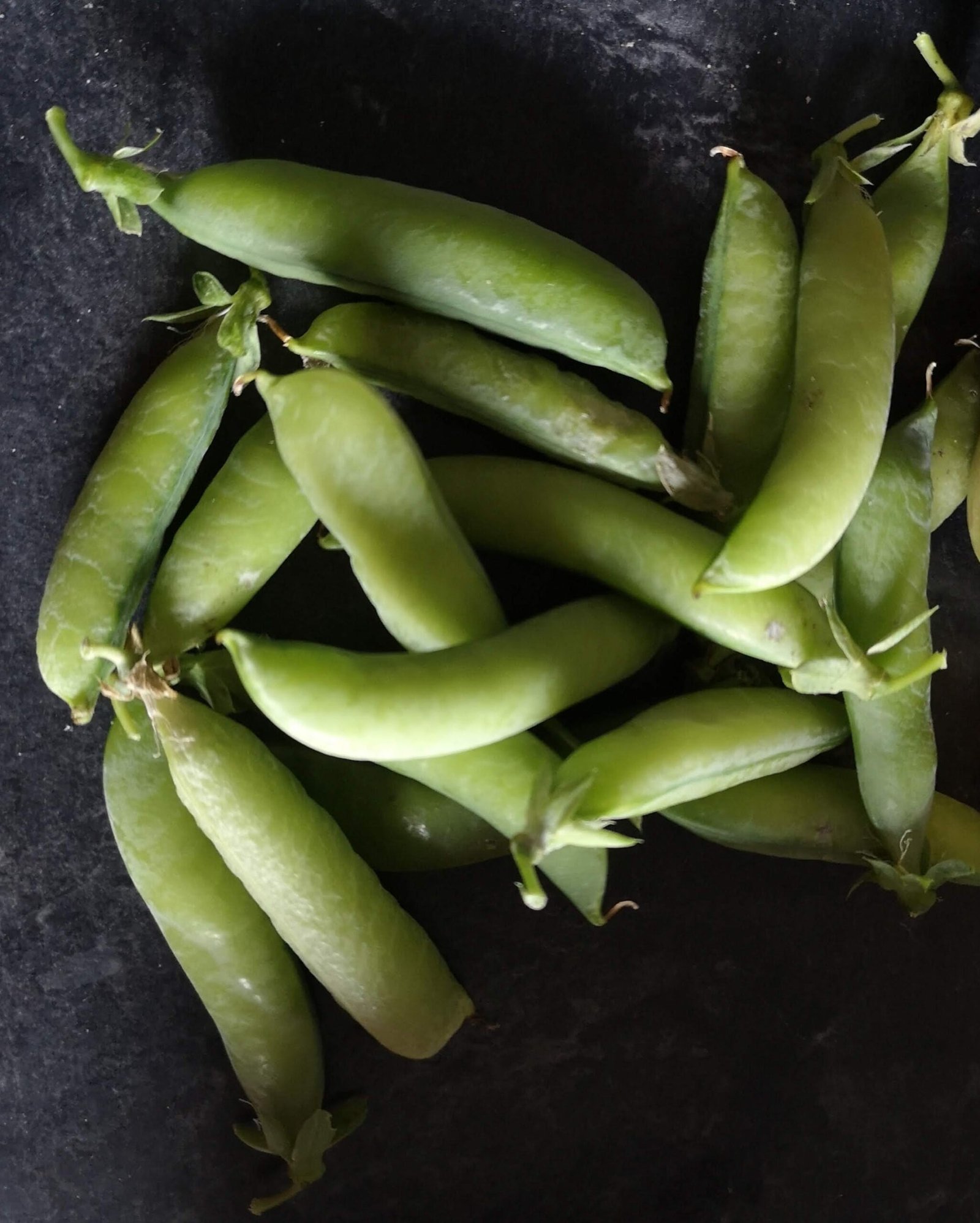 Pea pods after harvesting